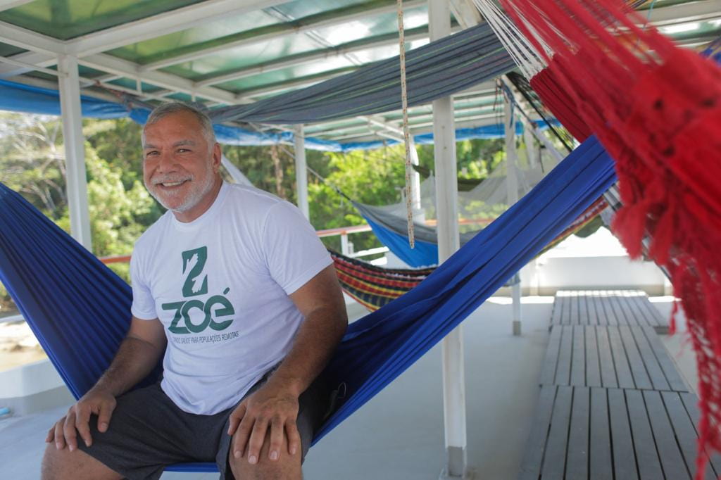 Marcos Menezes a bordo Abaré